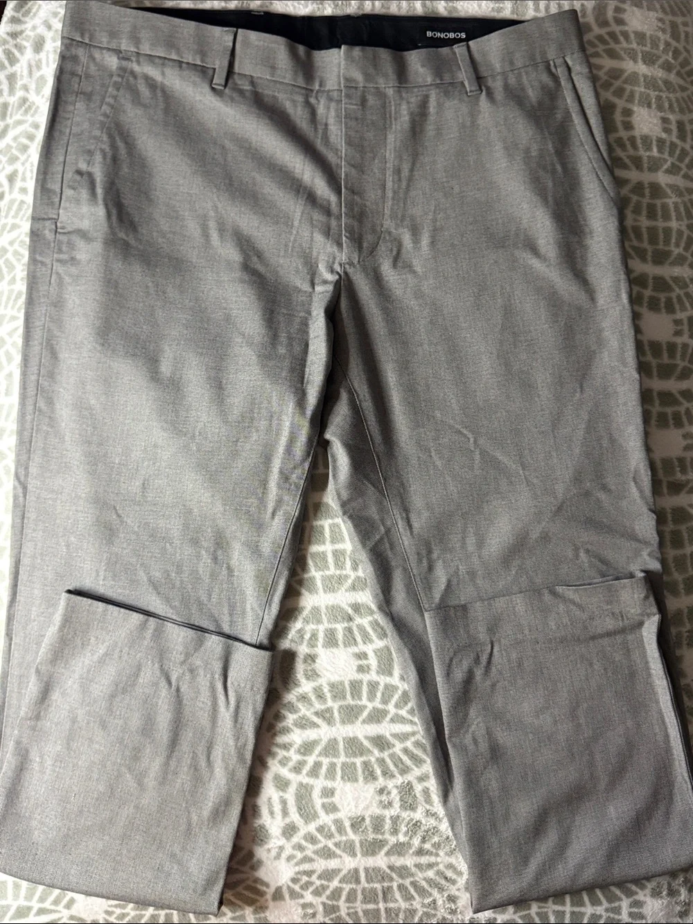 Bonobos Weekday Warrior Dress Pants Monday Grey Chino Trousers Men's 35x30